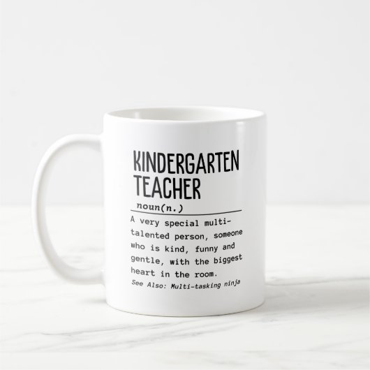 Kindergartenlehrer Kaffeetasse (Links)
