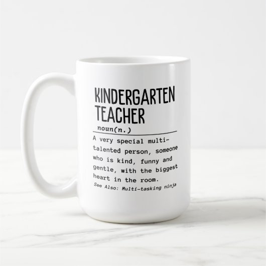 Kindergartenlehrer Kaffeetasse (Links)
