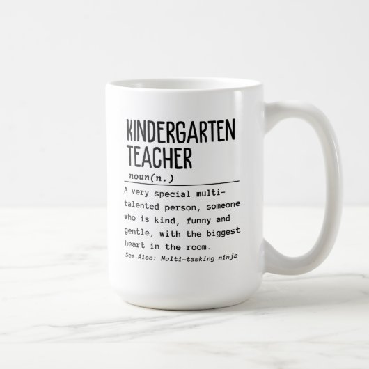 Kindergartenlehrer Kaffeetasse (Rechts)