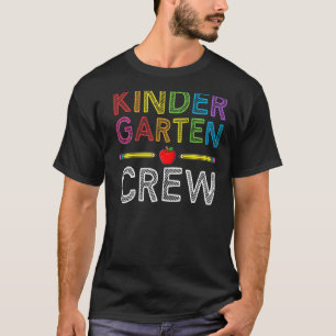 Kindergartenlehrer Kindergarten Crew Erster Schult T-Shirt
