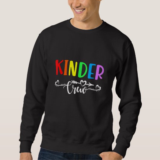 Kindergartenlehrer Kindergarten Crew T-Shirt 1. Ta Sweatshirt (Vorderseite)