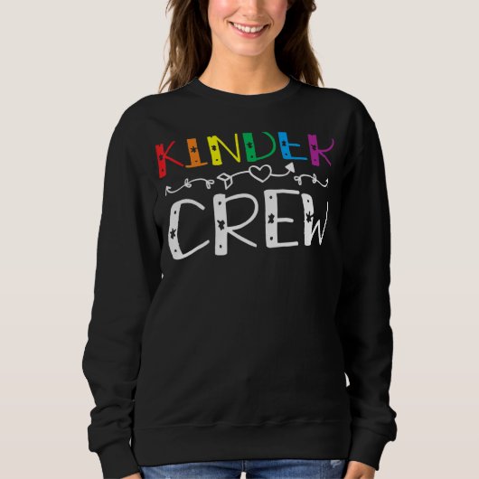 Kindergartenlehrer Kindergarten Erster Schultag de Sweatshirt (Vorderseite)