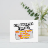 Kindergartenlehrer... Lebensweg Postkarte (Stehend Vorderseite)