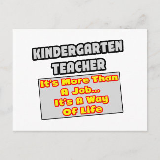 Kindergartenlehrer... Lebensweg Postkarte
