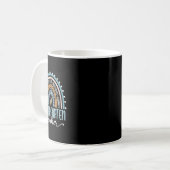 Kindergartenlehrer Leopard Regenbogen Erster Tag Kaffeetasse (Vorderseite Links)