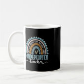 Kindergartenlehrer Leopard Regenbogen Erster Tag Kaffeetasse (Links)