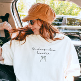 Kindergartenlehrer Minimalistischer schwarzer Schr T-Shirt