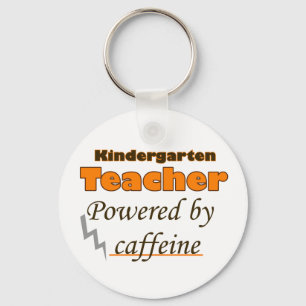 Kindergartenlehrer mit Coffein Schlüsselanhänger