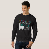 Kindergartenlehrer No Pro Lama Zurück zum Schoo Sweatshirt (Vorne ganz)
