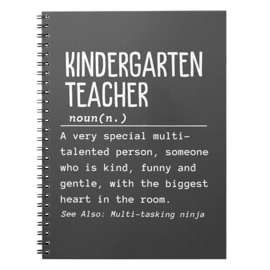 Kindergartenlehrer Notizblock (Vorderseite)