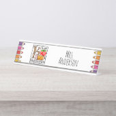 Kindergartenlehrer Schreibtischnamensplakette (Vorderseite )