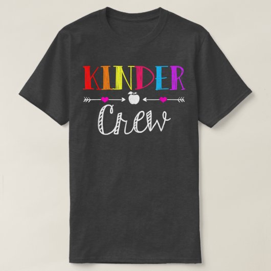 Kindergartenlehrer zurück zur Crew T-Shirt (Design vorne)
