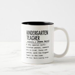 Kindergartenlehrer Zweifarbige Tasse