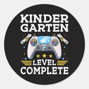 Kindergartenlevel vollständige Gamer Kids Cl von 2 Runder Aufkleber