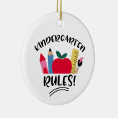 Kindergartenregeln Keramik Ornament (Rechts)