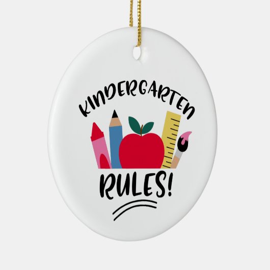 Kindergartenregeln Keramik Ornament (Rechts)