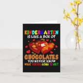 Kindergartenschachtel Schokolade Valentinstag Karte (Gelbe Blume)