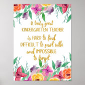 Kindergartenschenk Grundschulangebot Poster (Vorne)