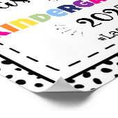 Kindergartenschild am letzten Tag des Fotos Poster (Ecke)