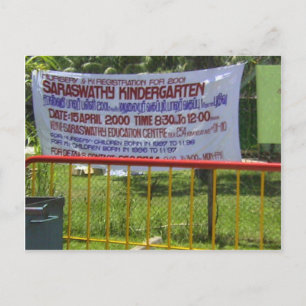 Kindergartenschule Postkarte