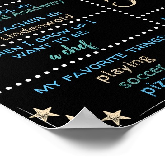 Kindergartensigne Poster (Ecke)