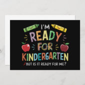 Kindergartenspass am ersten Kindergartentag zurück Ankündigung (Vorne/Hinten)