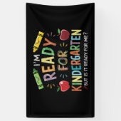 Kindergartenspass am ersten Kindergartentag zurück Banner (Vertikal)