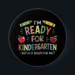 Kindergartenspass am ersten Kindergartentag zurück Button<br><div class="desc">Kinder erster Kindergartentag Zurück in die Schule</div>