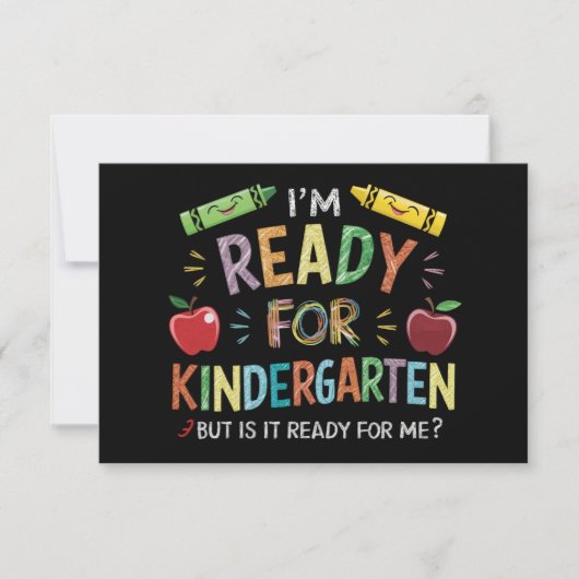 Kindergartenspass am ersten Kindergartentag zurück Dankeskarte (Vorderseite)