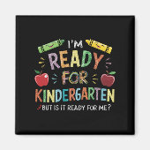 Kindergartenspass am ersten Kindergartentag zurück Magnet (Vorne)