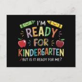 Kindergartenspass am ersten Kindergartentag zurück Postkarte (Vorderseite)