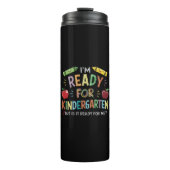 Kindergartenspass am ersten Kindergartentag zurück Thermosbecher (Vorderseite)