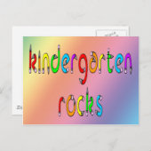 Kindergartensteine - Bleistift-Postkarten Postkarte (Vorne/Hinten)