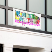 Kindergartentypografie Banner (Äußeres Gebäude)