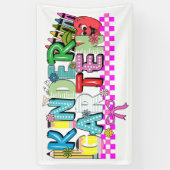 Kindergartentypografie Banner (Vertikal)