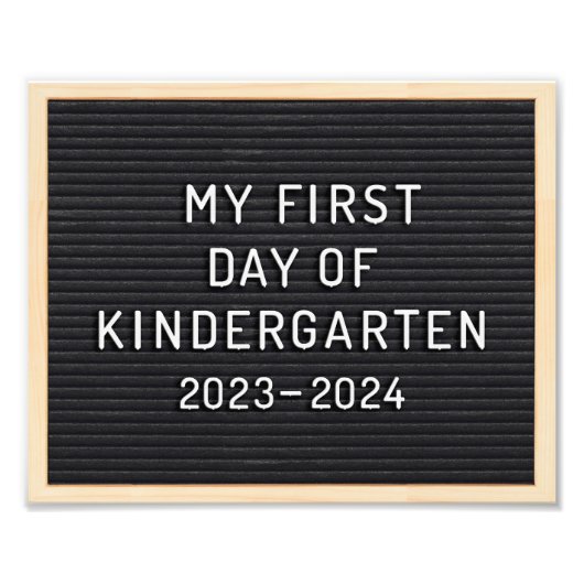 Kindergartenunterricht Erster Schultag Fotodruck (Vorne)