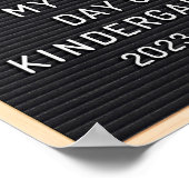 Kindergartenunterricht Erster Schultag Poster (Ecke)