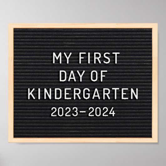 Kindergartenunterricht Erster Schultag Poster (Vorne)