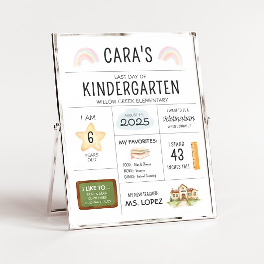 Kindergartenunterricht Poster
