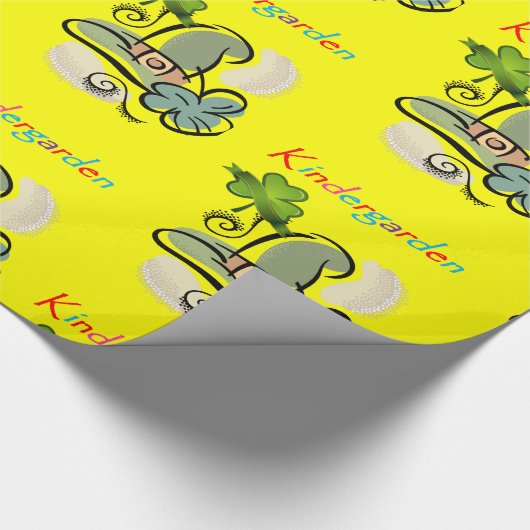 Kindergartenwackelpapier Geschenkpapier (Ecke)