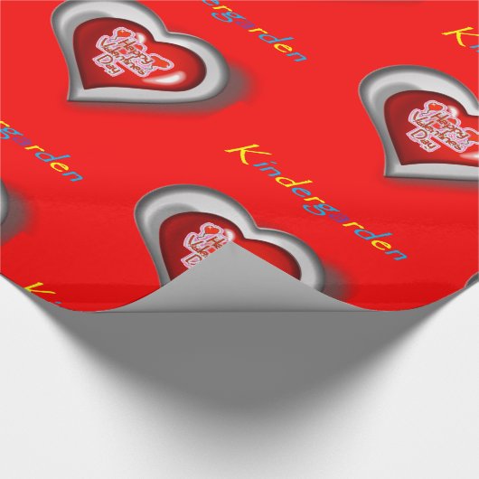 Kindergartenwackelpapier Geschenkpapier (Ecke)