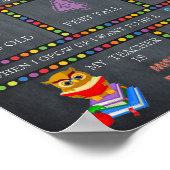 Kindergartenzeichen, Chalkboard Poster (Ecke)
