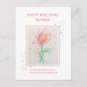 Kindergärtner-Foto Glücklicher Geburtstag Mami And Postkarte