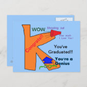 Kindergartner Graduate Card Postkarte (Vorne/Hinten)