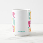 Kindergärtnerin Bunter Text Kaffeetasse (Mittel)