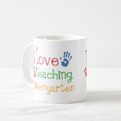 Kindergärtnerin-Geschenk Kaffeetasse (Vorderseite Links)