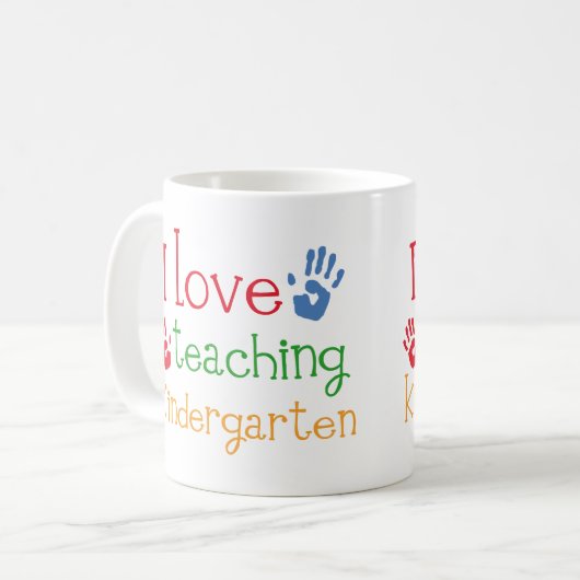 Kindergärtnerin-Geschenk Kaffeetasse (Vorderseite Links)