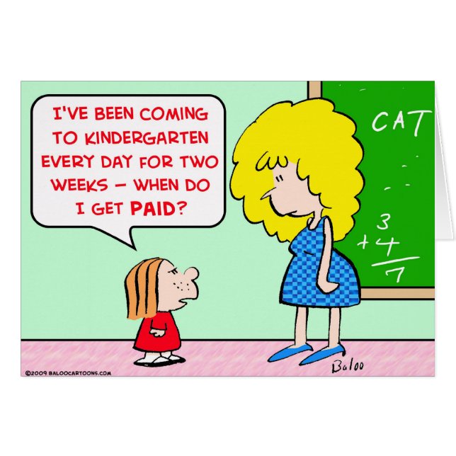 Kindergärtnerin gezahlt (Vorderseite (Horizontal))