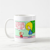 Kindergärtnerin gezahlt kaffeetasse (Links)