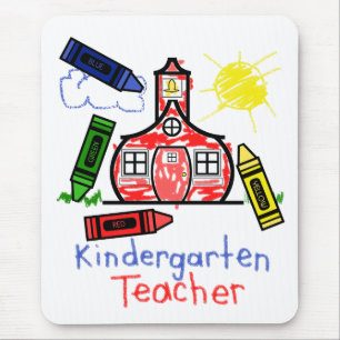 Kindergärtnerin Mousepad - Schule u. Zeichenstift
